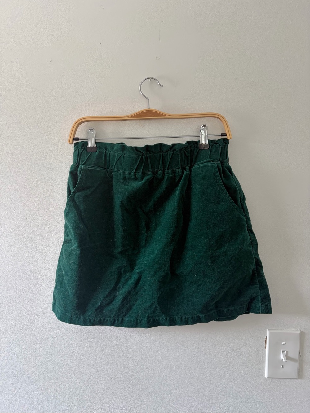 Copper Key Velvet Green Skirt- Size Medium